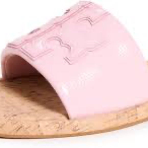 NIB Tory Burch T-Sport Double Slide Leather sandals petunia pink - Picture 3 of 3
